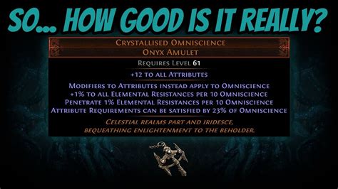 Crystallised omnisciene onyx anulet